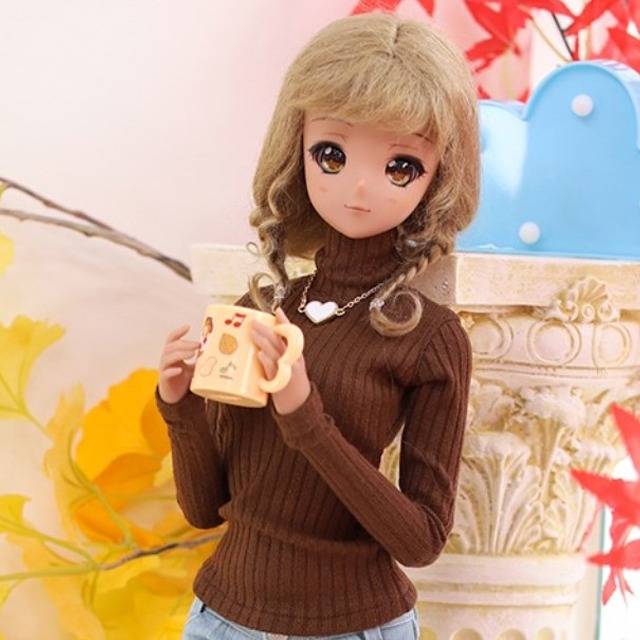 [Pre-order] SD13 GIRL &amp; Smart Doll Fited Turtle Neck Knit Brown
