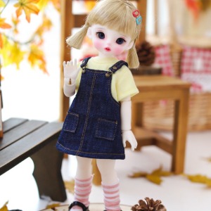[Pre-order] [USD] Cutie Pocket Overall Skirts - Blue