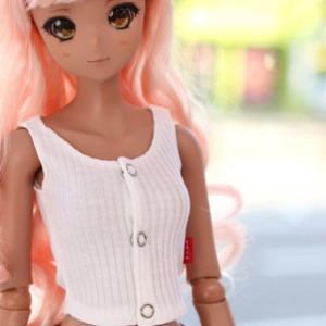 Pre-order SD13 GIRL &amp; Smart Doll Button Sleeveless White