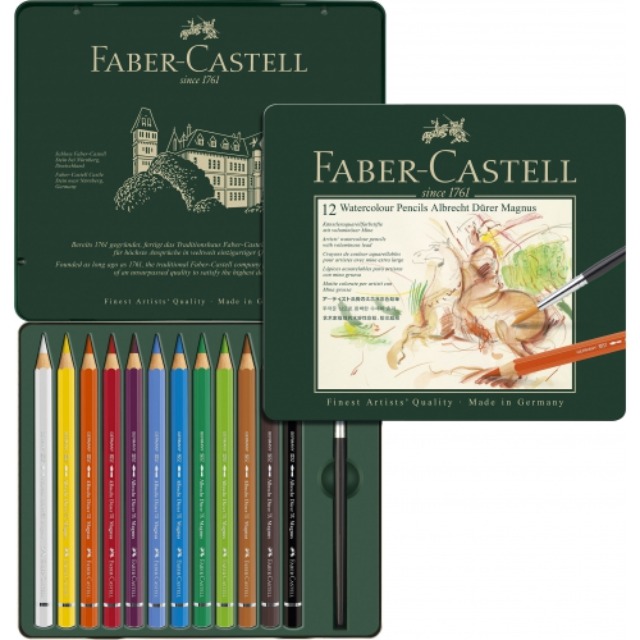 Faber Professional Magnus Watercolor Pencil Set 12 Colors