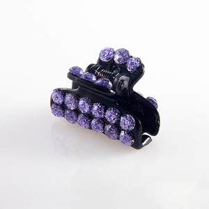 SQUARE ACRYLIC CLAWCLIP PIN VIOLET