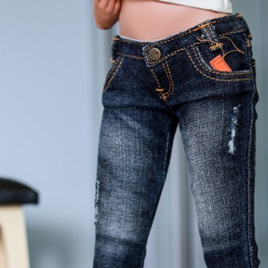 [Pre-order] [SD13 Girl &amp; Smart Doll] New Washing Damage Jeans - D.Blue