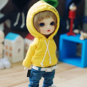 [Pre-order] [Child16] Vintage Hooded T - Yellow