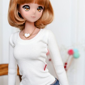 [Pre-order] [SD13 Girl &amp; Smart Doll] Slim Basic T shirt - White
