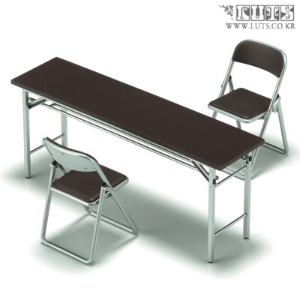 Obitsu 11 size miniature 1/12 Meeting Room Desk &amp; Chair (DESK X2 CHAIR X2)