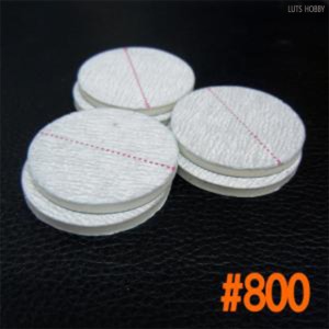 Style X Hard Mini Stick Sandpaper Round 800 6 Packs BG658