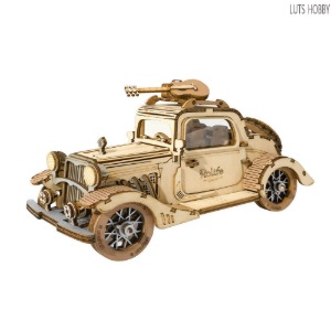 ROBOTIME 3D Wooden Puzzles Car DIY Model Kits to Build Wooden Model Vintage Car