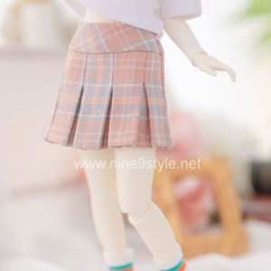 Pre-order USD J30 Teen Check Skirt Pink