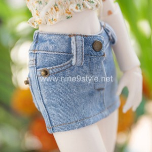 Pre-order MSD Denim Washed Mini Skirt Ice Jeans